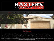 Tablet Screenshot of baxtersrealestate.com.au